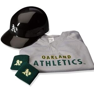 Franklin Sports Oakland Athletics Uniform Kids Set